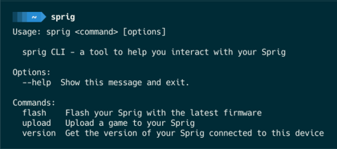 sprig CLI preview